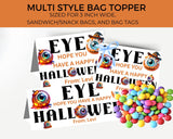 Eye Halloween Canva Template Bag Topper Printable