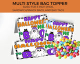Boo Halloween Bag Topper Printable