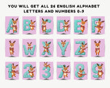 Pink Reindeer Pennant Banner Printable And Canva Template