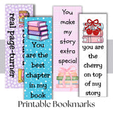 Valentine Printable Bookmarks
