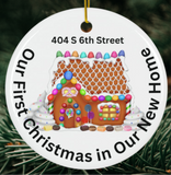 First Christmas in a New Home Custom Christmas Ornament