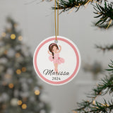 Ballerina Custom Christmas Ornament