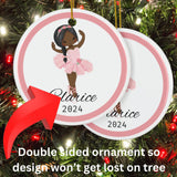 Ballerina Custom Christmas Ornament