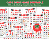 Car Bingo Game Printable