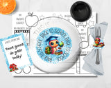 Bookworm Back to School Breakfast Printable Set