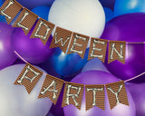 Halloween Bones Pennant Banner Canva Template