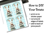 Vintage Alice in Wonderland Capri Sun Printable Label