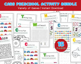 Cars Preschool Activity Book Printable