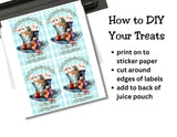 Vintage Alice in Wonderland Capri Sun Printable Label