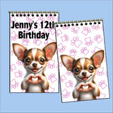 Dog Heart Hands Personalized Party Favor Notebooks
