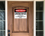 Construction Birthday Party Welcome Sign