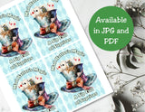 Vintage Alice in Wonderland Capri Sun Printable Label