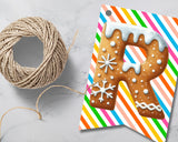 Gingerbread Printable Pennant Canva Template