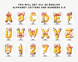 Back to School Banner DIY Printable with Pink Bow Pencil Alphabet