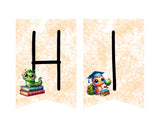 Bookworm Back to School Pennant Banner