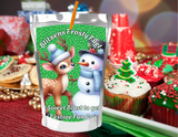 Reindeer Capri Sun Labels – Printable Christmas Drink Pouch Stickers for Kids
