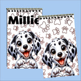 Dog Heart Hands Personalized Party Favor Notebooks