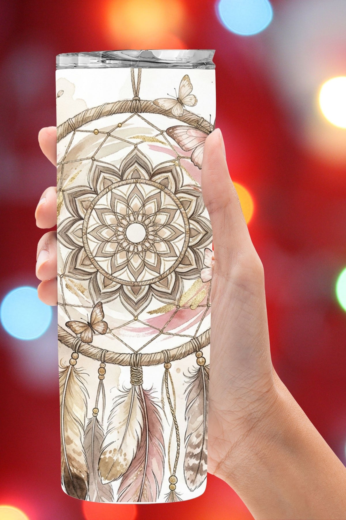 Boho Dreamcatcher Butterfly Tumbler *826