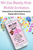 We Can Barely Wait Editable Digital Invitation