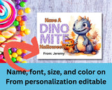 Dinomite Halloween Bag Topper Canva Template Printable