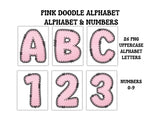 Pastel Colors Doodle Alphabet