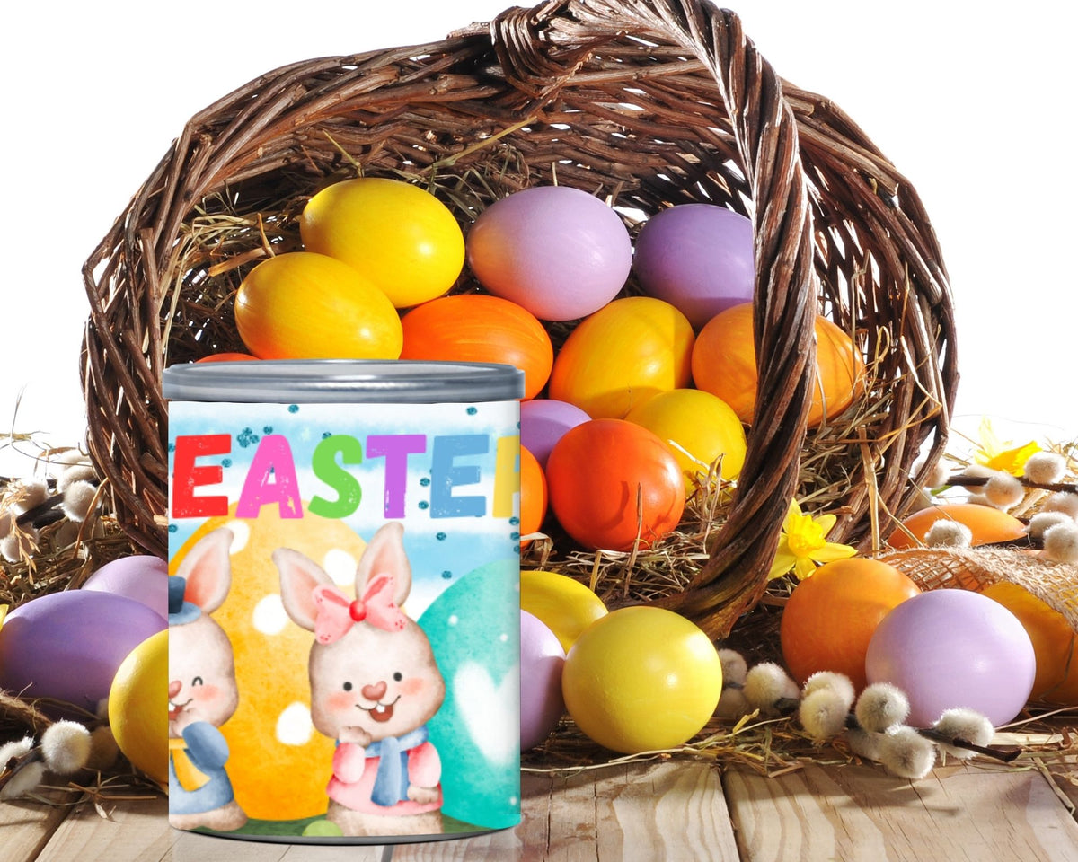 Easter Pringles Can Label & Lid – Bunny Easter Snack Wrap Printable