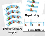 Bookworm Back to School Breakfast Printable Set