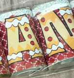 Gingerbread Christmas Alphabet Hershey Candy Bar Wrapper Stocking Stuffer Printable