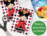 Alice in Wonderland Capri Sun Printable Labels