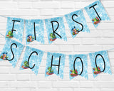 Bookworm Back to School Pennant Banner