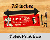 Car Theme Movie Night Digital Package Printable Party Ticket Collection Family Entertainment Bundle Popcorn Design Elements Home Theater Experience Perfect Event Planning Essential Digital Download Format Custom Text Options Movie Party