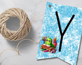 Bookworm Back to School Pennant Banner