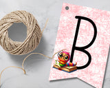 Bookworm Back to School Pennant Banner