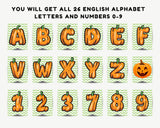 Chevron Pumpkin Canva Template Pennant Banner Printable