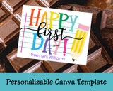 Happy First Day Welcome Back Bag Topper