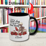 Good Day to Read a Bad Book Lovers Personalized Mug