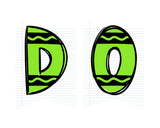 Crayon Printable Pennant Banner Canva Template