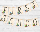 Bookworm Back to School Pennant Banner
