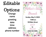Floral Mothers Day Digital Invitation