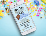 We Can Barely Wait Editable Digital Invitation