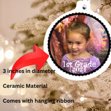 School Year Photo Christmas Ornament