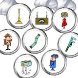 Clue Game Kiss Label Printable