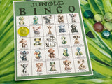 Baby Jungle Animals Printable Bingo Game