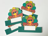 Turkey Thanksgiving Name Card Napkin Ring Printable