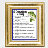 10 Commandments of Fishing Printable Wall Art