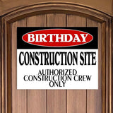 Construction Birthday Party Welcome Sign