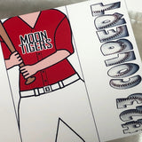 Baseball Personalized Candy Bar Wrapper