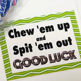 Chew 'Em Up Football Team Printable Bag Topper