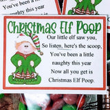 Christmas Elf Poop Bag Topper Printable