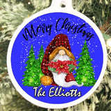 Christmas Gnome Personalizable Ornament